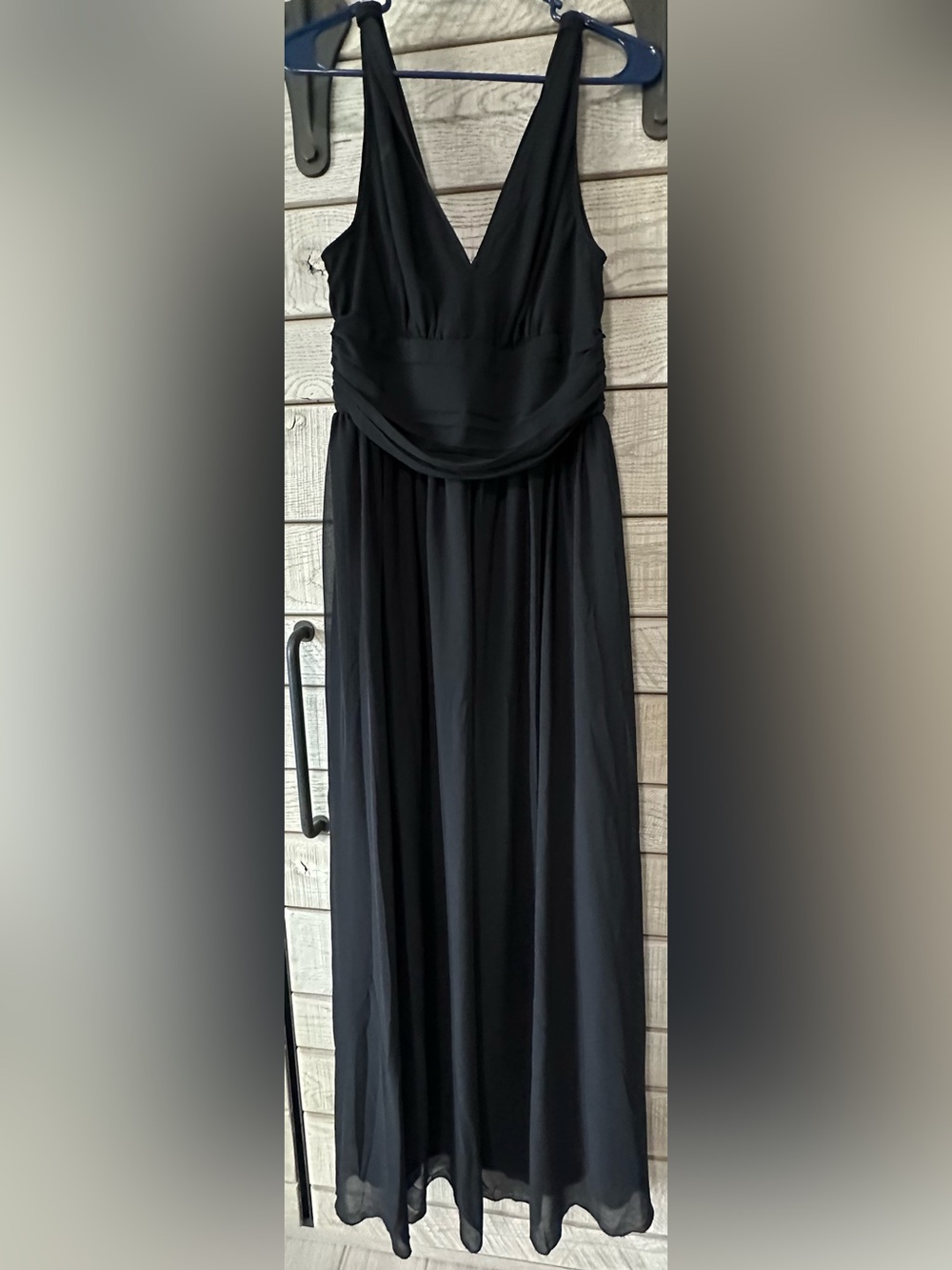 Ever Pretty Black V-Neck Sleeveless Chiffon Maxi Dress Size XL